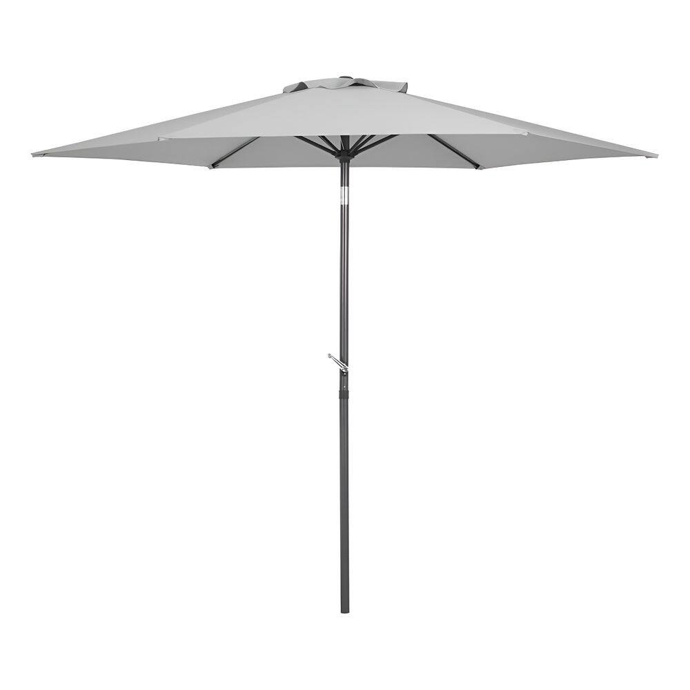 Ombrelone Central De Aco Cinza 264x238 Cm