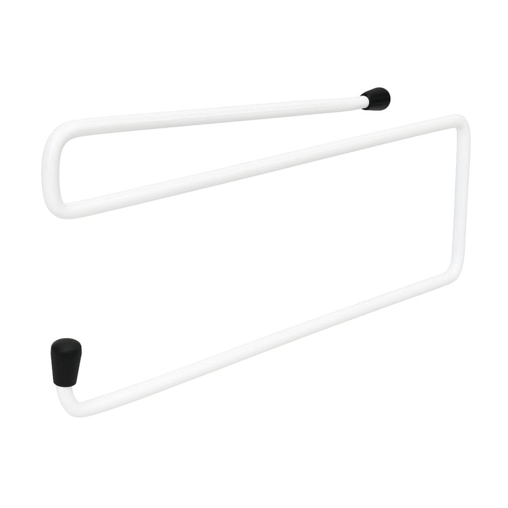 Suporte Porta Papel Toalha Branco de Pendurar para Armário e Prateleira