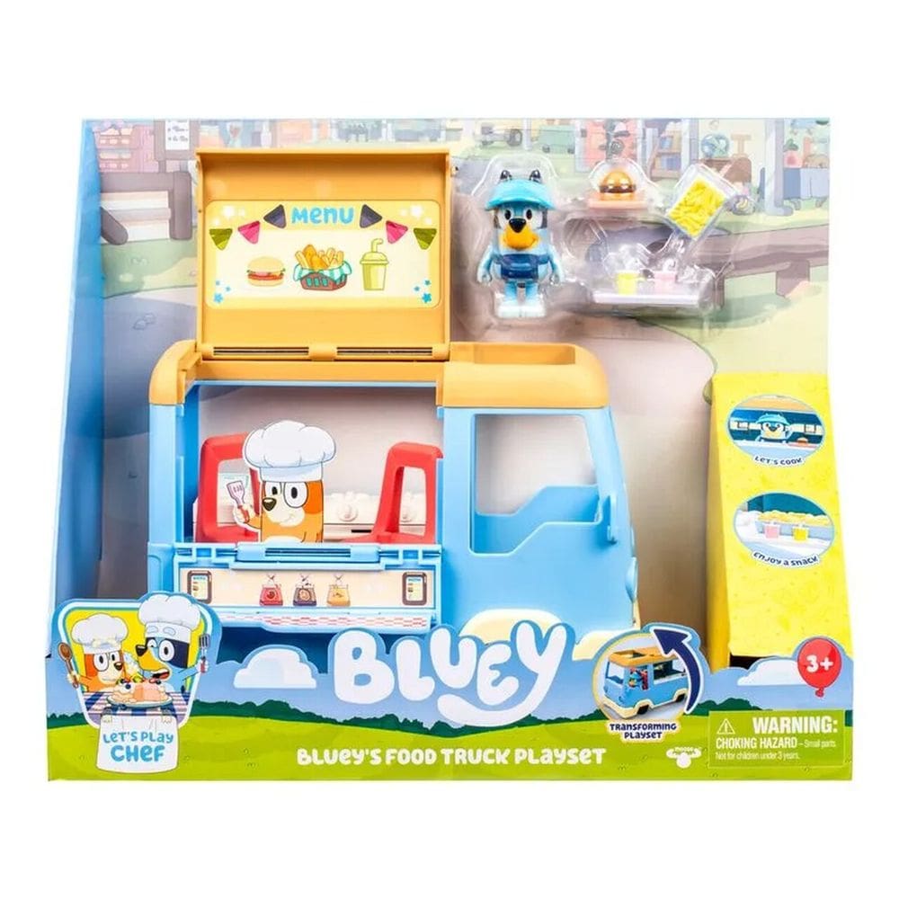 Brinquedo Playset Caminhão Food Truck Da Bluey - Candide 7969