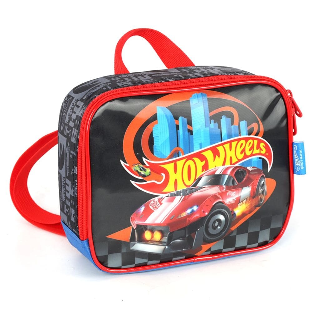 Lancheira Escolar Hot Wheels Menino Termica Bolsa Preto
