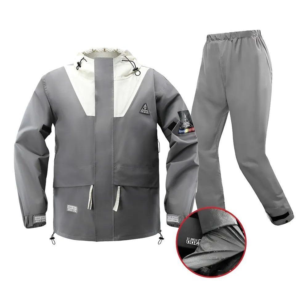 Capa De Chuva Impermeável Para Motocicleta De Alta Qu Preto