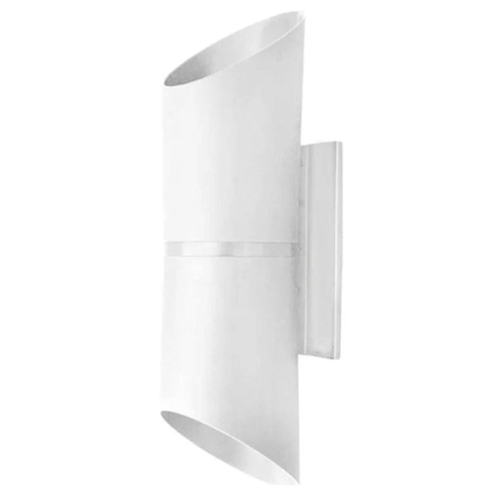 Arandela Paris Externa Facho Duplo Chanfrado Branca