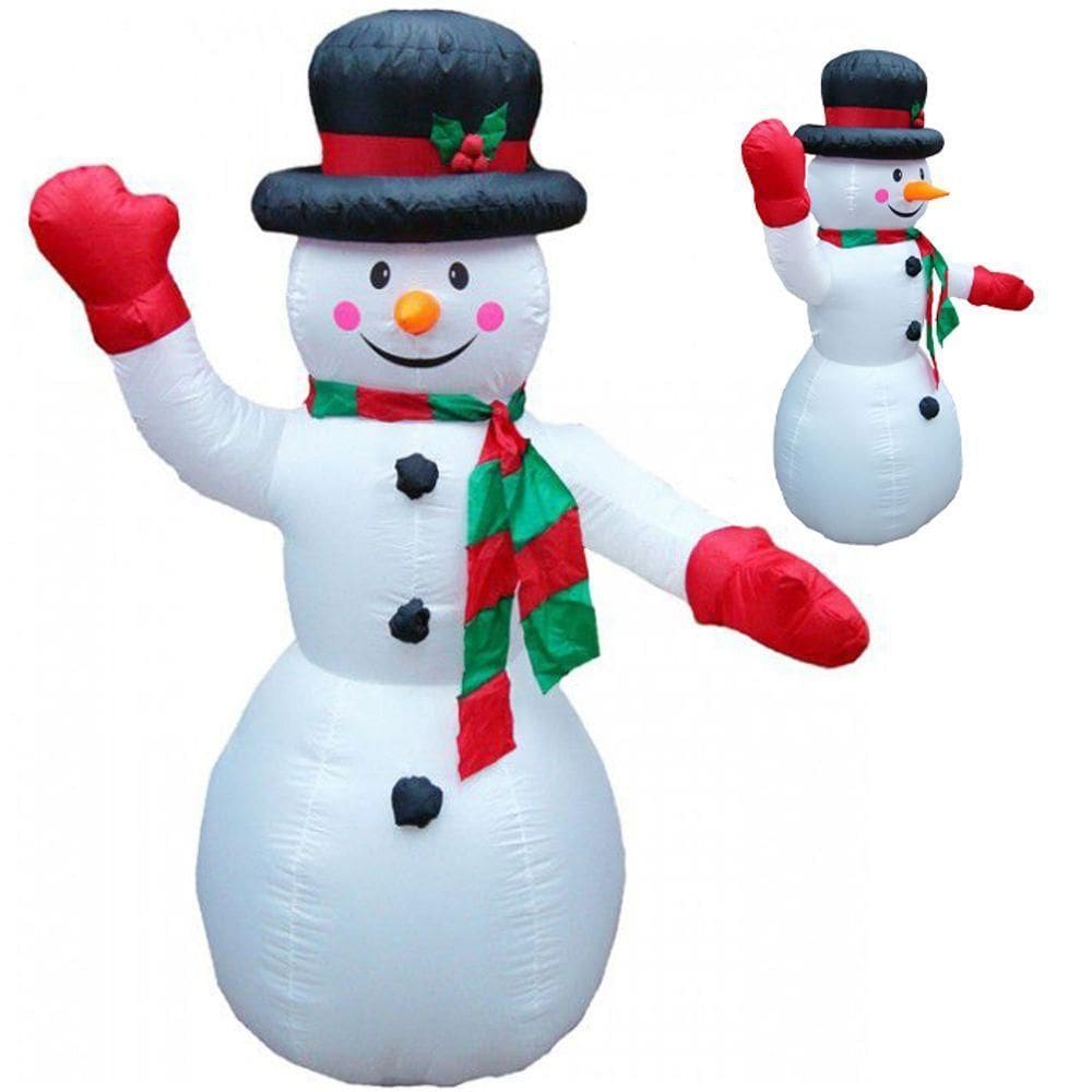 Boneco De Neve Natal Natalino 1 Metros E 80 Cm Inflavel Decoracao