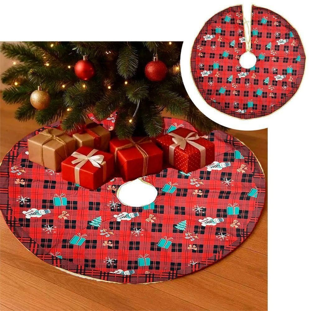 Saia Decoração Tapete Natal Para Base árvore De Natal 78cm A