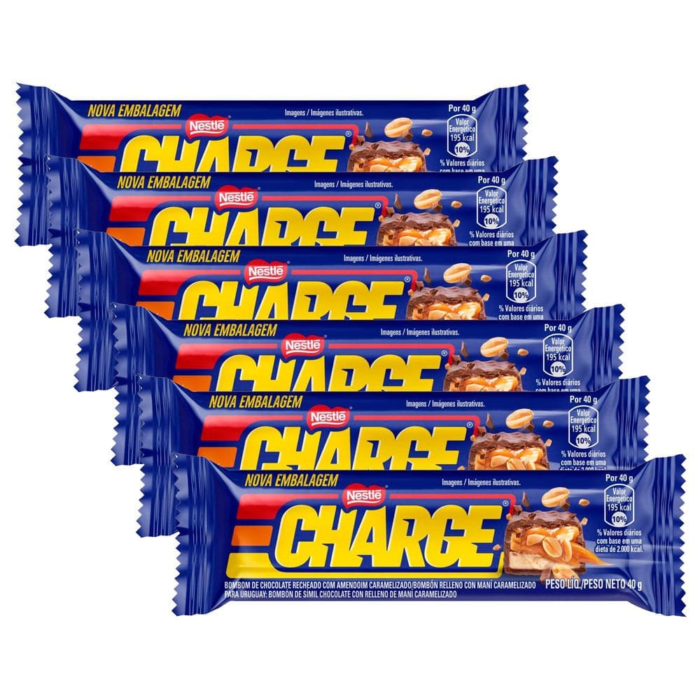 Kit 6 Chocolate Nestlé Charge 40g