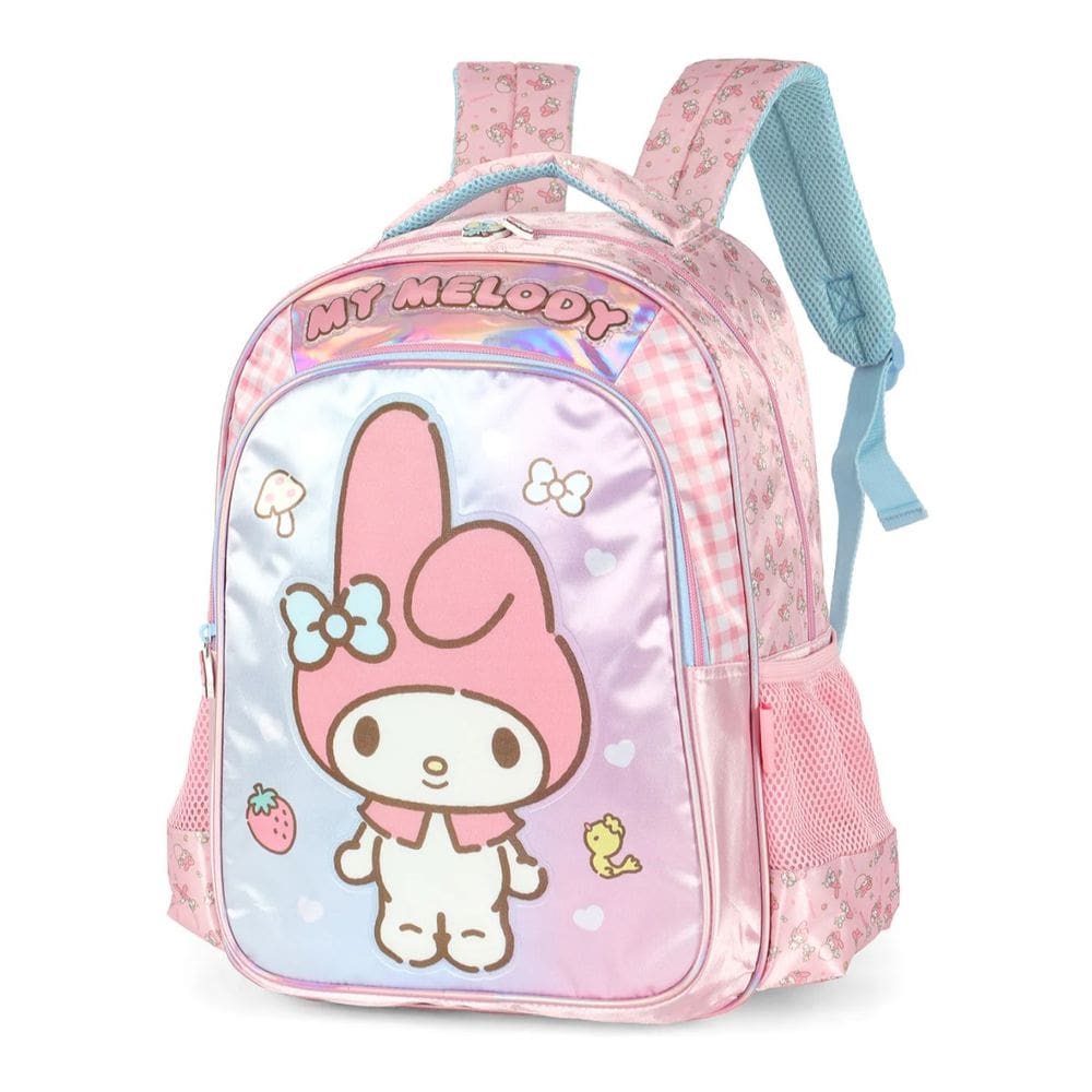 Mochila De Costas Melody Escolar Amigos Hello Kitty My Rosa