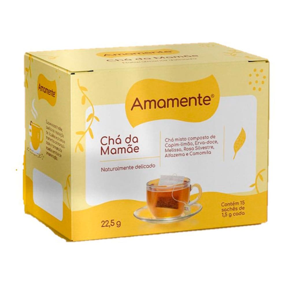 Chá da Mamãe Amamente com 15 Sachês de 1,5g caca