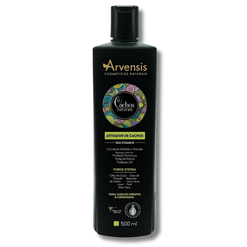 Ativador de Cachos Arvensis Cachos Naturais Cabelos Crespos e Crespíssimos 500ml