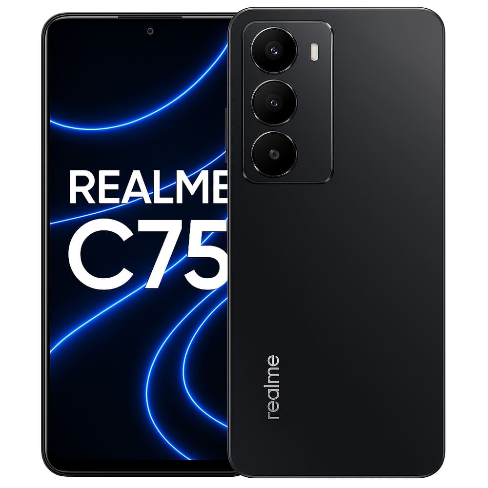 Smartphone Celular Realme C75,256GB,8GB RAM,Tela 6,78,Android 14,Cam 50MP,Bat 5000mAh,Dual SIM, Preto