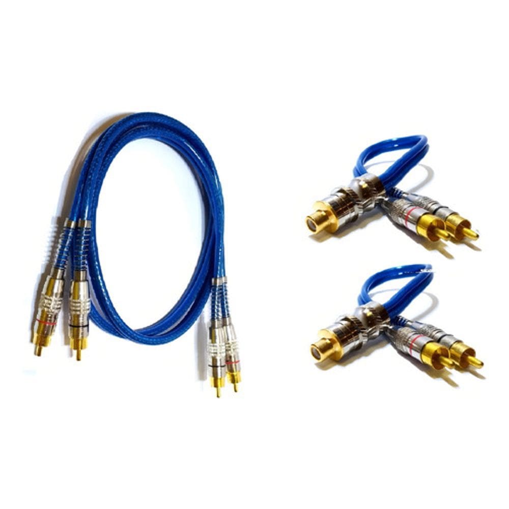 Cabo Rca Blindado 1 Metro E 2 Y 2m/1f Módulo Amplificador