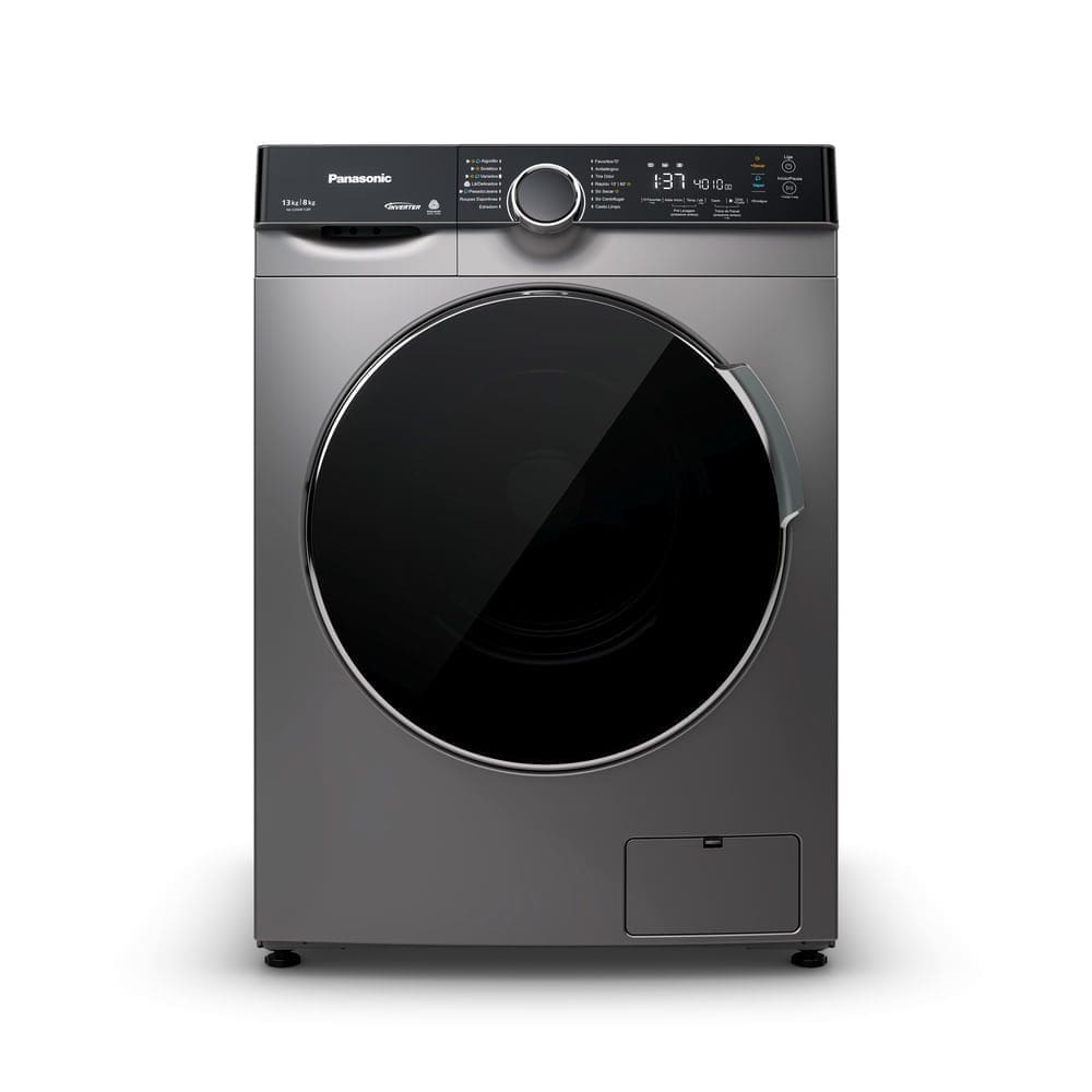 Lava e Seca Intuitive+ Panasonic 13kg/8kg Max Wash Função Vapor+ Antialérgico - NA-S26MK1LB