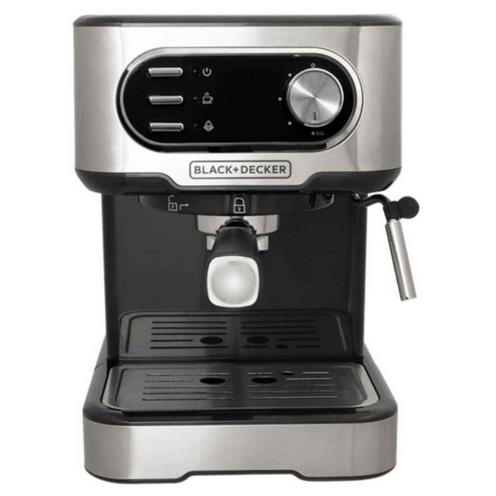Cafeteira Black&Decker CE1100G 1,5L 1100W Expresso Gourmand Gris 220V Preto Inox