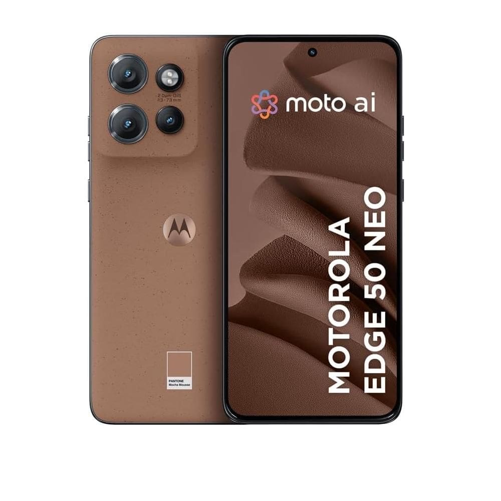 Smartphone Motorola Edge 50 Neo 5G 256GB 8GB RAM Câmera Traseira 50MP + 13MP + 10MP Selfie 32MP 6.4 - Mocha Mousse + Ubook - Livros Digitais