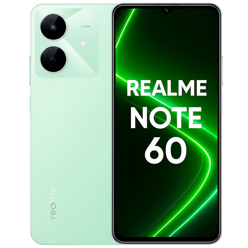 Smartphone Celular Realme Note 60 128GB 4GB RAM Tela 6,74” 90Hz Android Câmera 32MP Bateria 5000mAh Verde