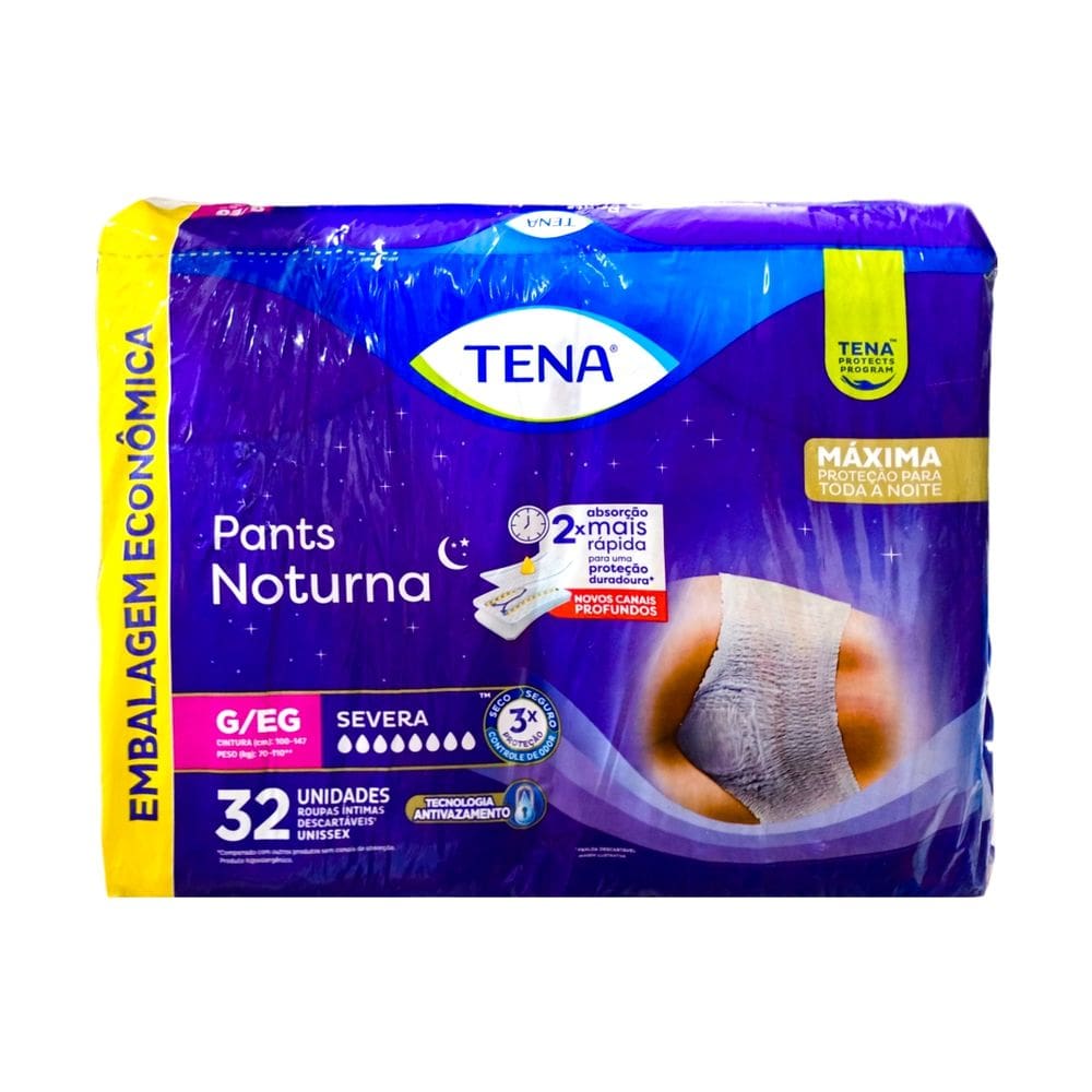 Fralda Geriatrica Tena  Pants Noturna G/Eg C/32