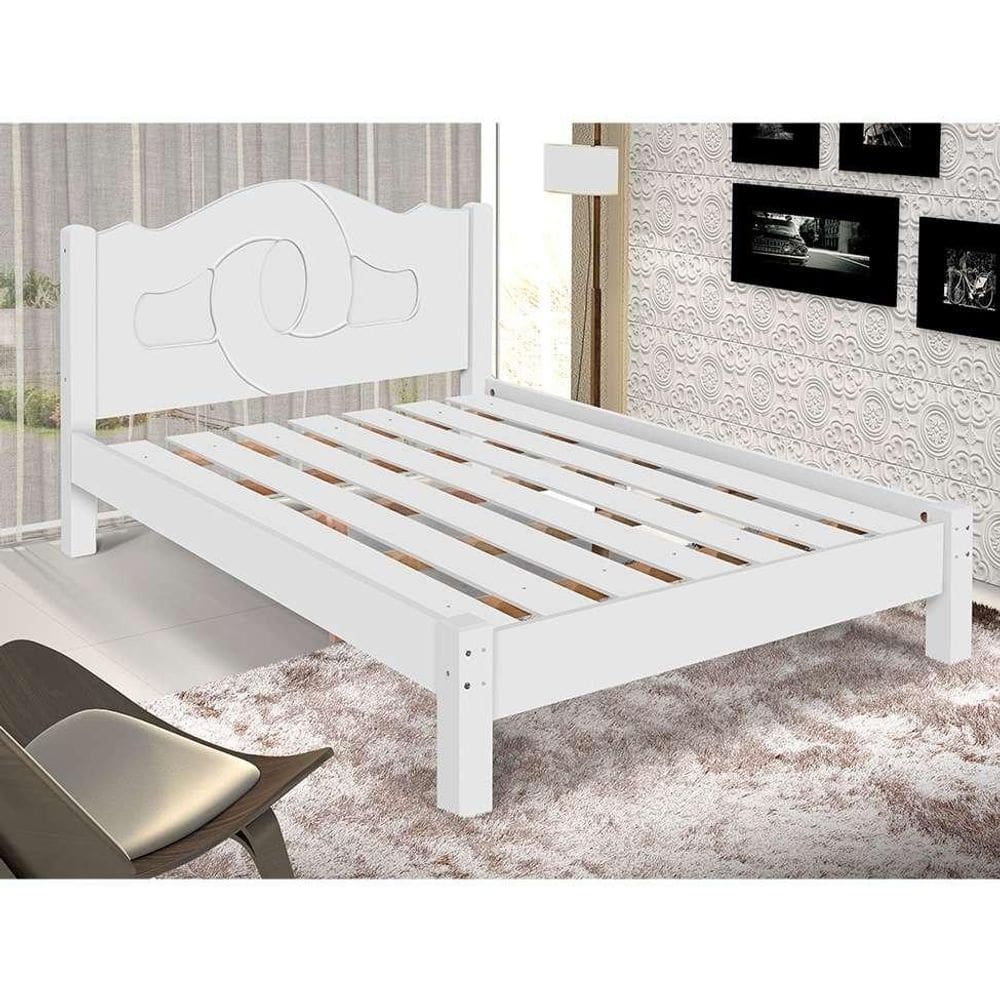 Cama Siena Casal Branco - Carmolar