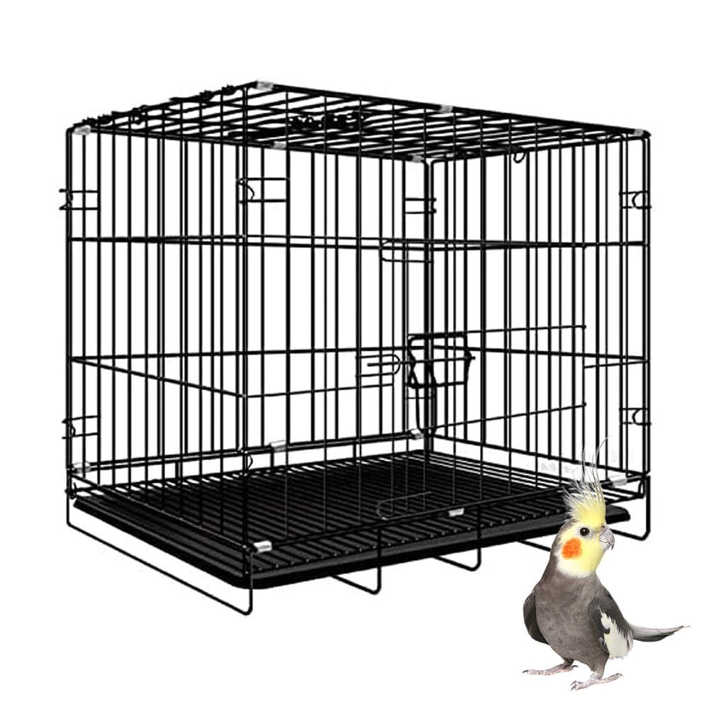 Gaiola Pet Passaro Aves Hamster Dobravel Animal de Estimaçao Filhote Bandeja Removivel Pet Shop Resistente Seguro