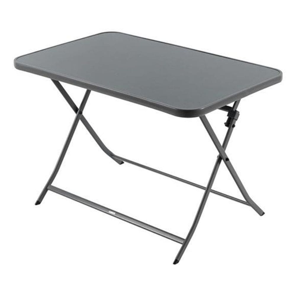 Mesa Camping Dobravel De Aco Cinza 72X70X110Cm Retangular