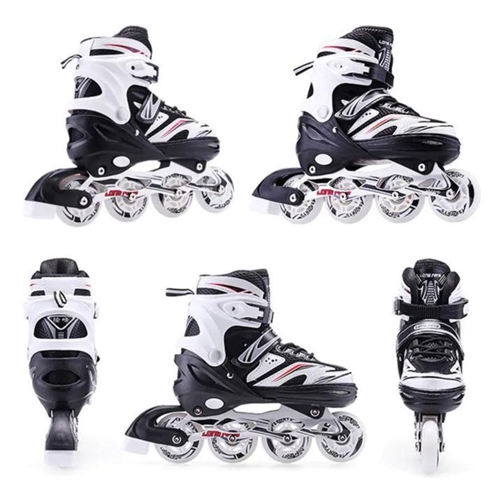 2X Patins In-Line Em Linha Semi Long Feng