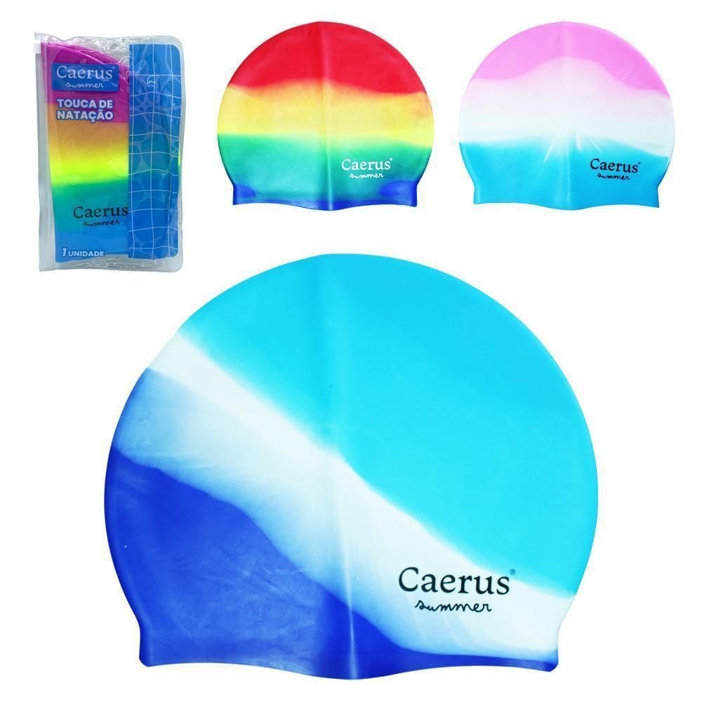 Touca De Natacao De Silicone Adulto Tamanho Unico Caerus