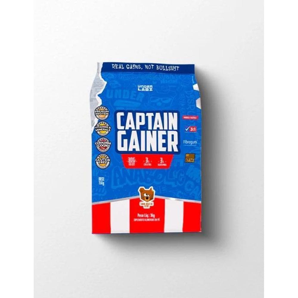 Captain Gainer  3Kg  - Sabor: Dulce De Leche