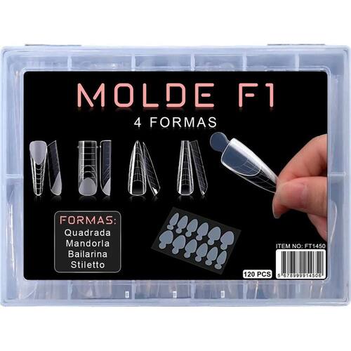 Molde F1 Quadrado Unhas De Gel, 120 | Extra
