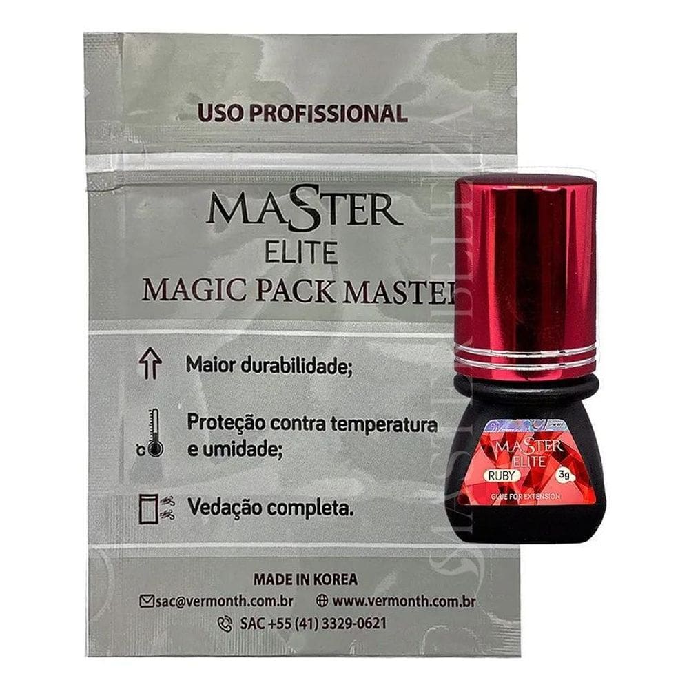 Cola Ruby Master Elite Para Alongamento De Cílios 3Ml Cor Pr