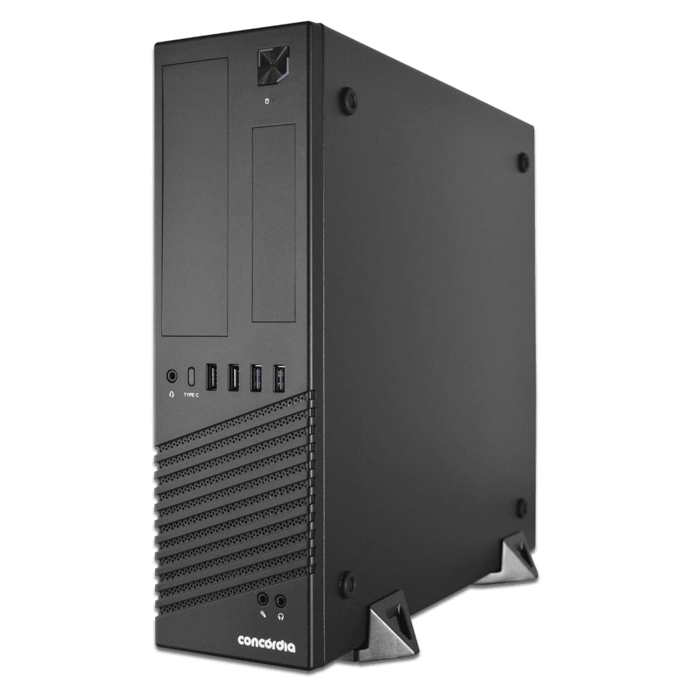 Computador SFF Concórdia Processador Core i3 12400F 16GB DDR5 SSD 256GB FreeDos