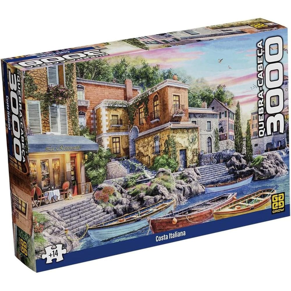 Quebra Cabeça 3000 Peças Costa Italiana - Grow 04866
