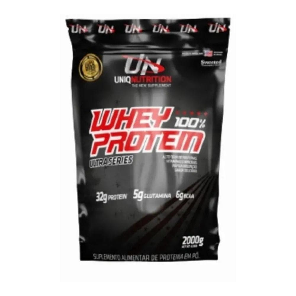 2X Whey 100% Protein 2Kg Uniq Nutrition Sabor Chocolate