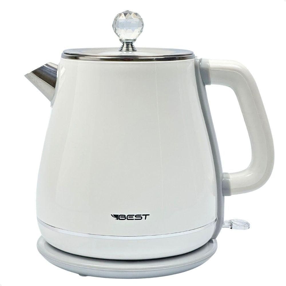 Chaleira Jarra Elétrica Colorida Colors L Best Moderna Branco 110V