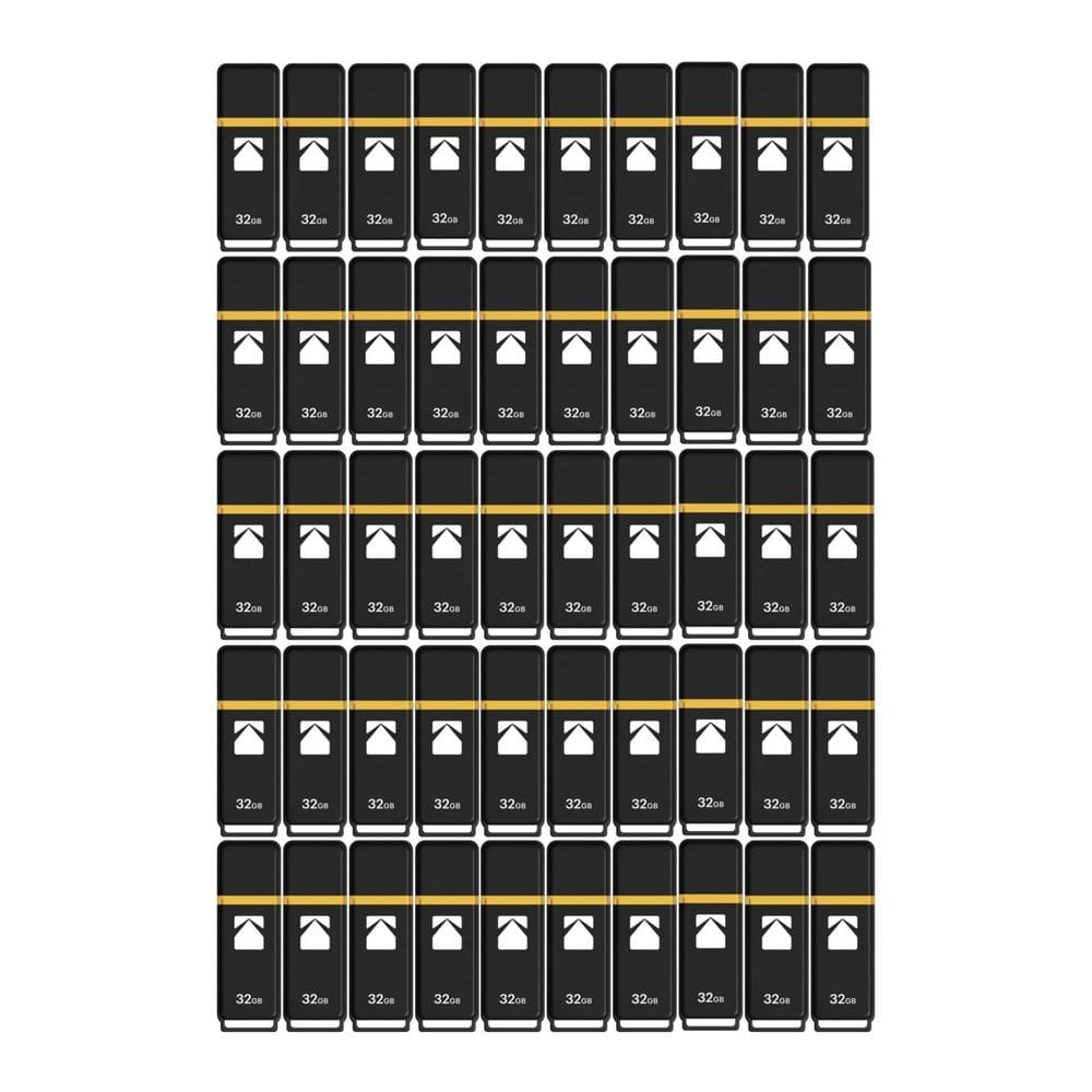 Unidade flash USB Kodak K100 32GB USB 3.2 com pacote de 50