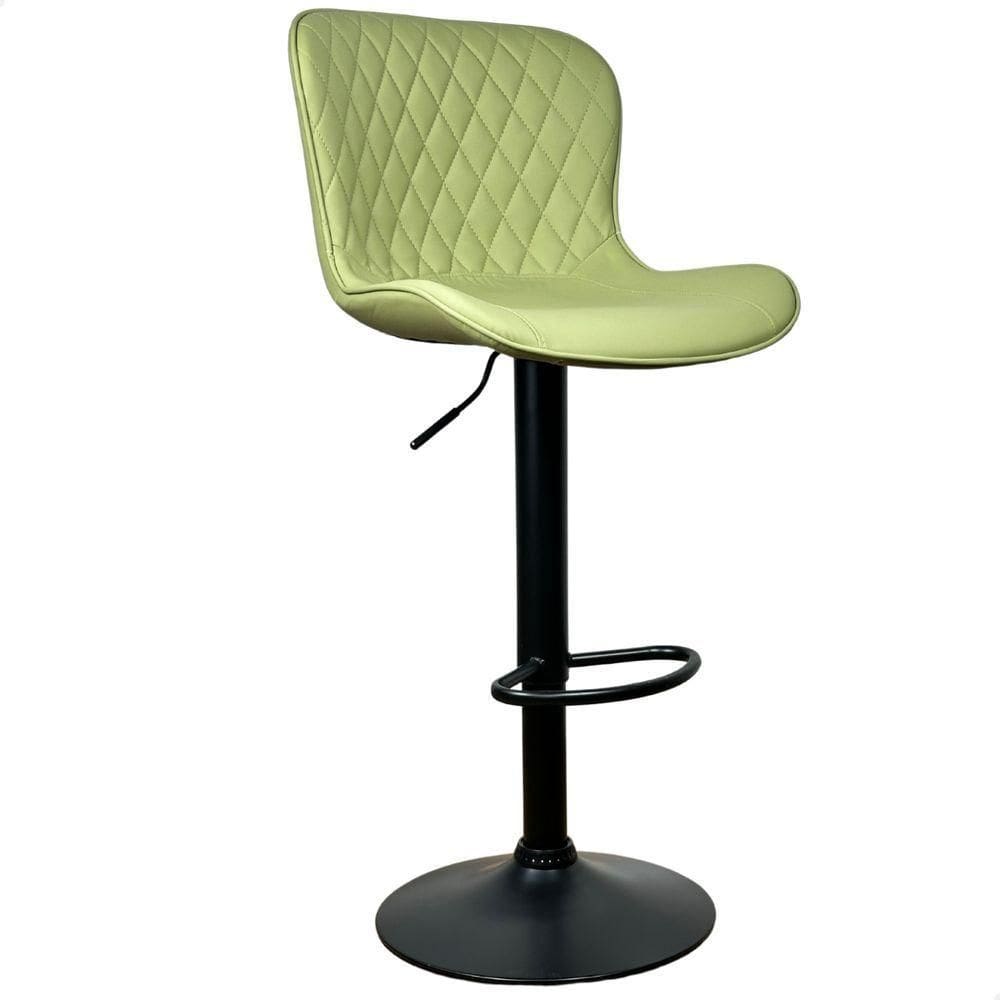 Banqueta Giratória Com Encosto Alta Para Cozinha Bancada Bar Verde