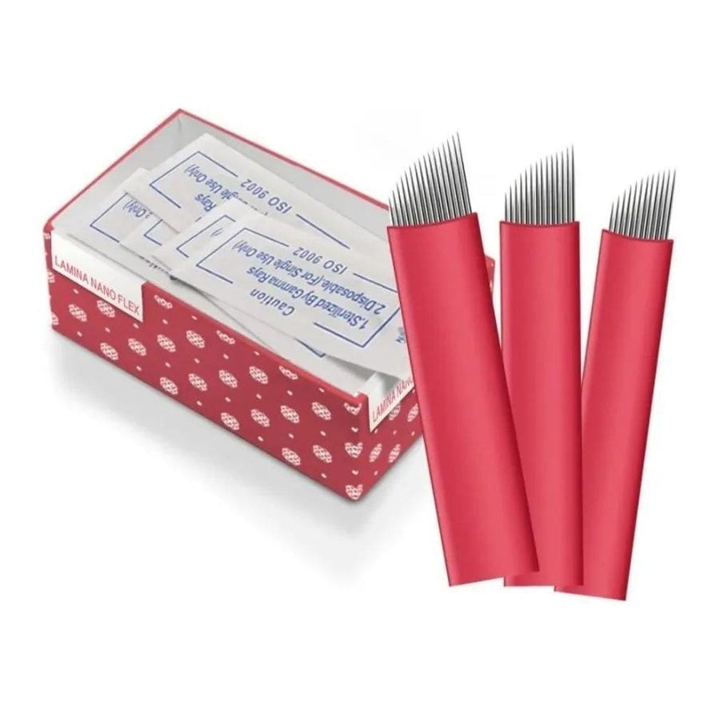 Lâmina Tebori 12 Flex Nano 0,18  20 Unidades  Agulha