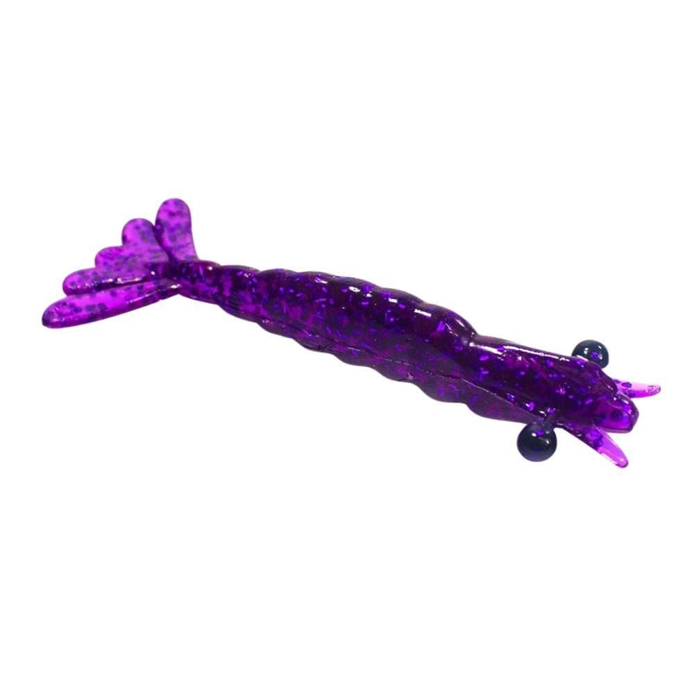 Isca Soft Artificial Camarão 8Cm Corpo Realista Antenas