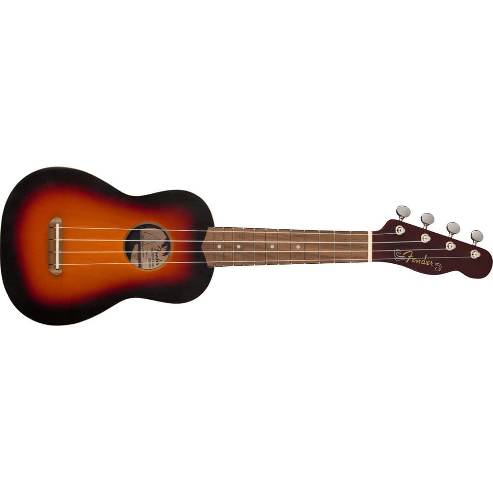 Ukulele Soprano Fender Venice, Walnut Fingerboard, Sunburst