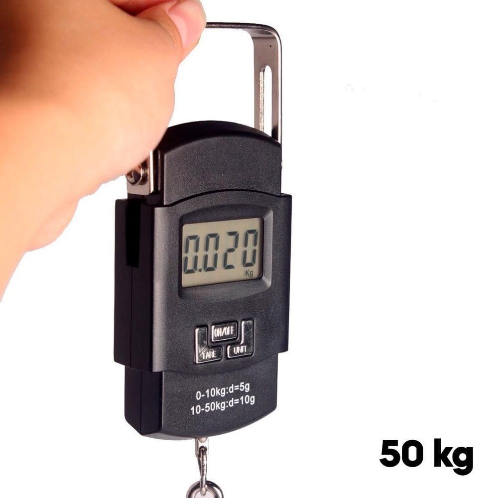Balança De Mão Digital Para Feira Peixe E Mala