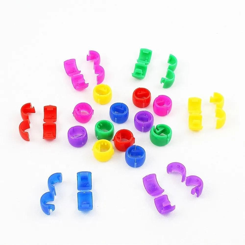 3X Kit 500 Tererês Coloridos Cabelo Trança Penteado