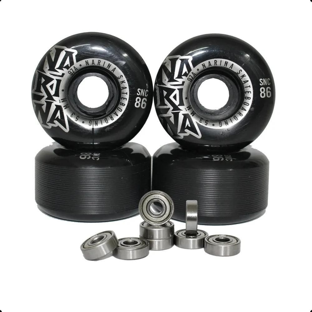 2X Roda Skate Narina Semi + Rolamento