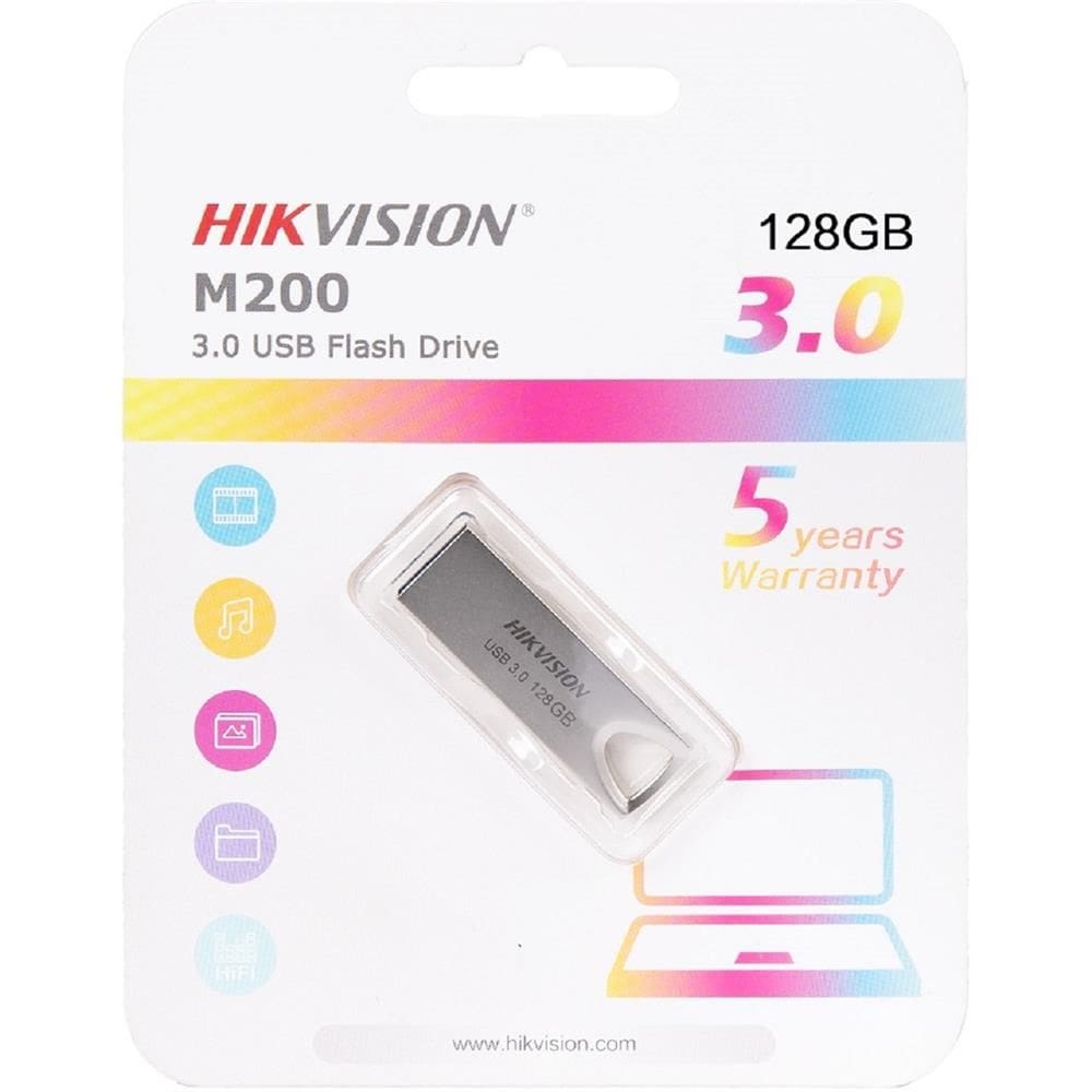 Pen Drive Hikvision M200 128GB, USB 3.0 - HS-USB-M200 128G