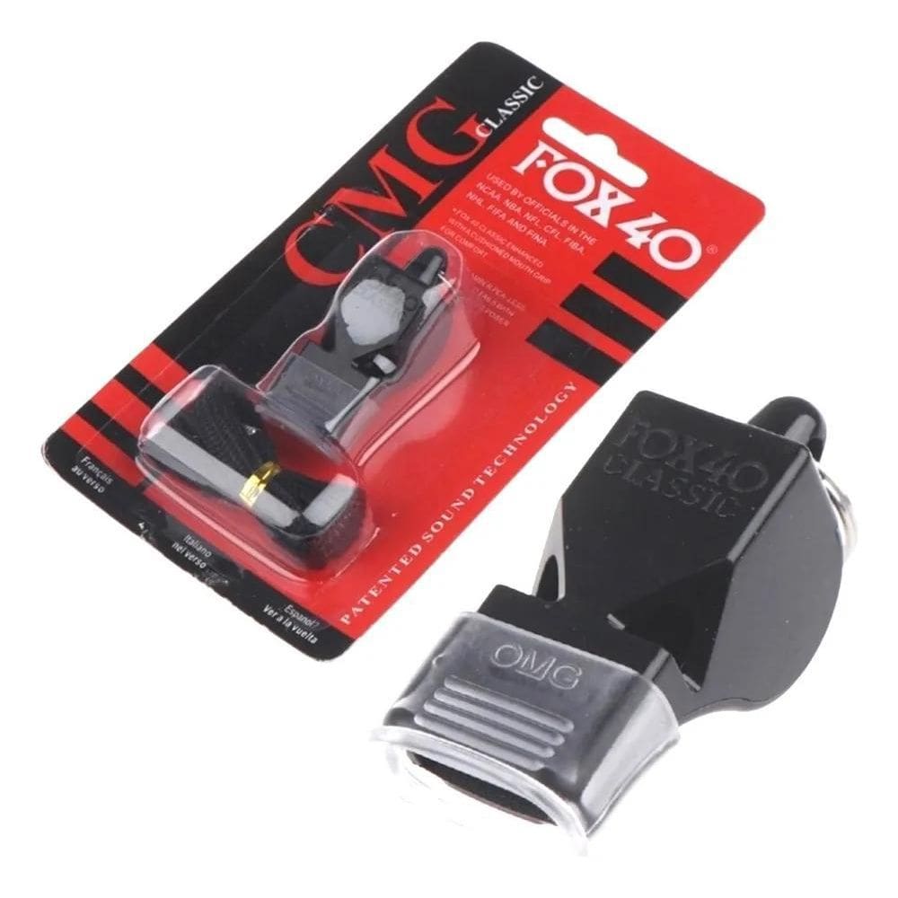 10X Apito Fox 40 Juiz Futebol Bocal Cordão Bola