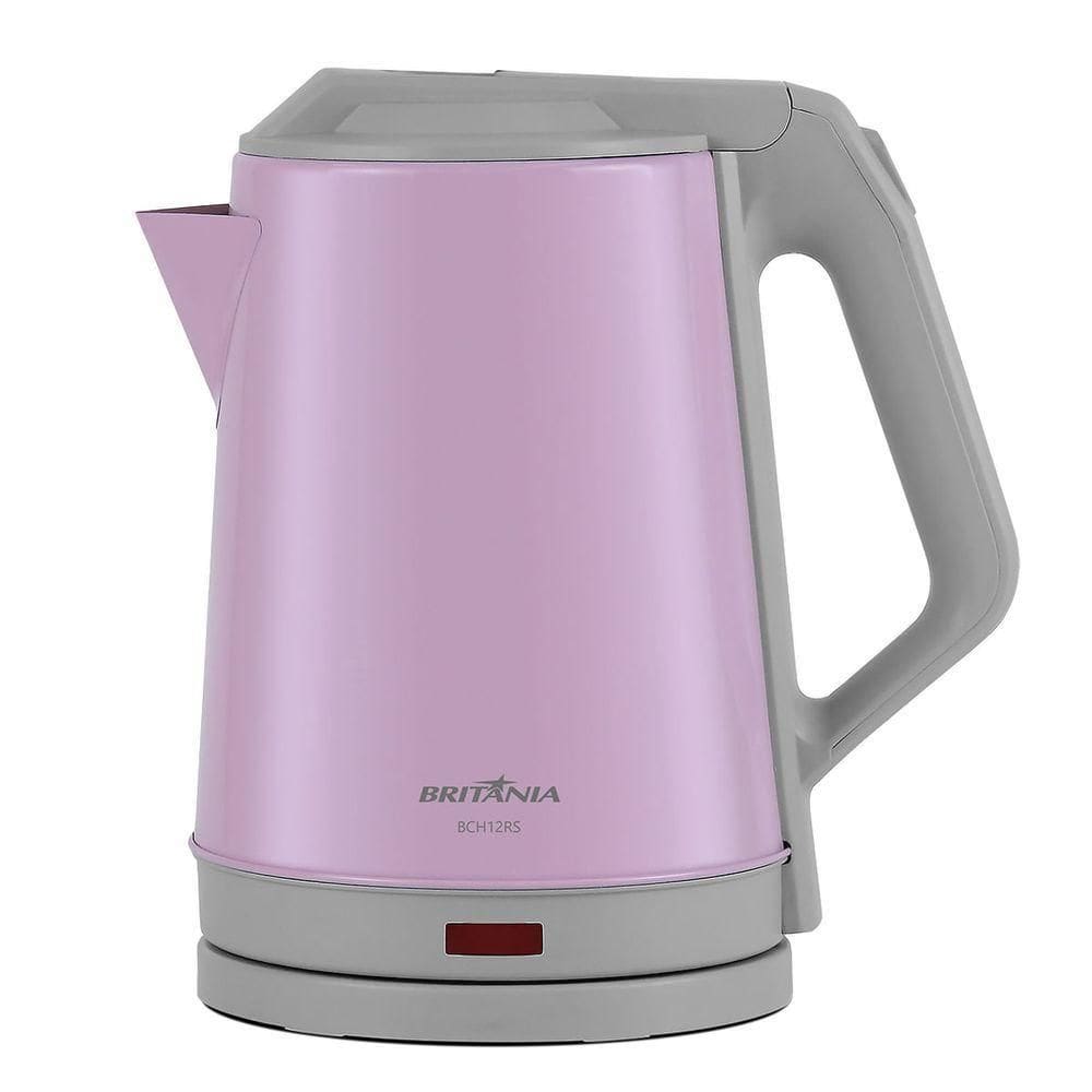 Chaleira Elétrica Rosa Britânia 1,9L Inox BCH12RS 110V