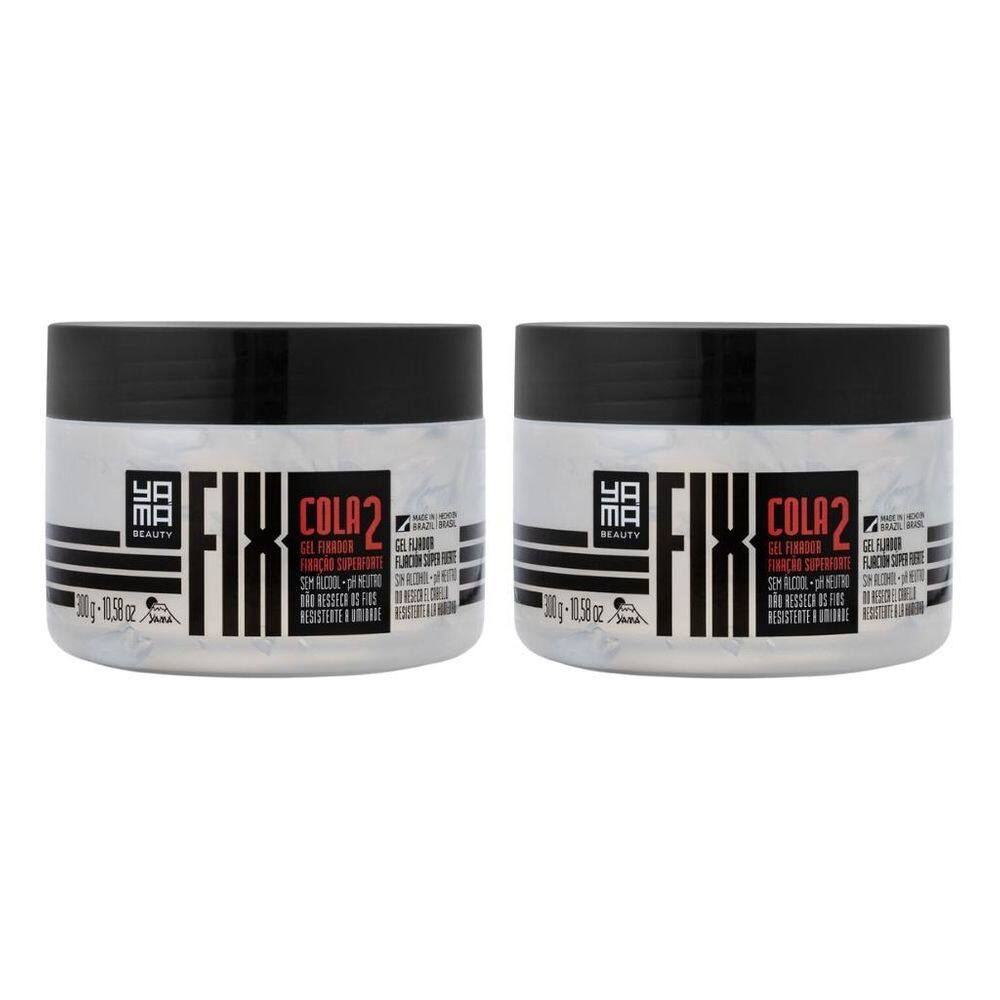 Gel Fixador Yama Fix 300G Cola - Kit Com 2Un
