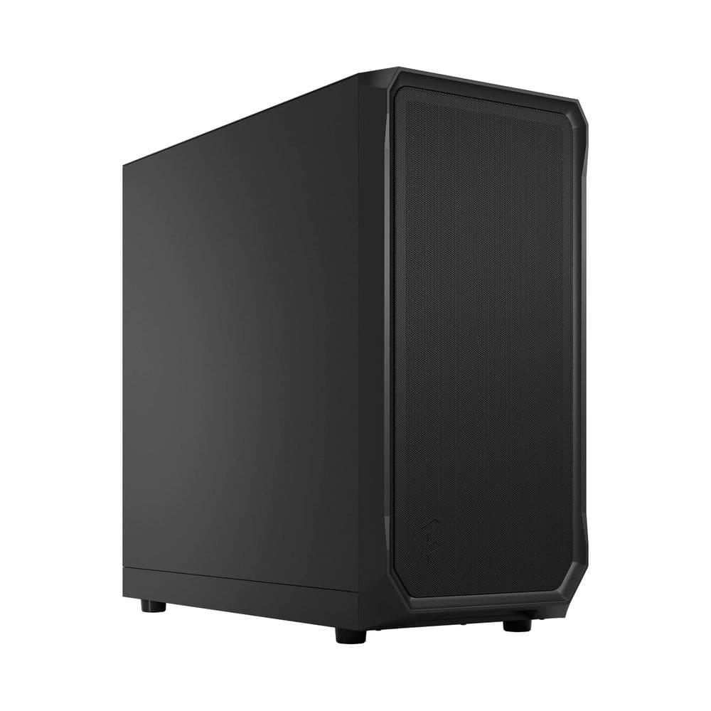 Estojo para computador Fractal Design Focus 2 Black Solid com ventiladores