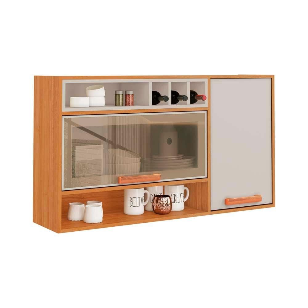 Armário Aéreo de Cozinha Itatiaia 2 Portas e Vidro