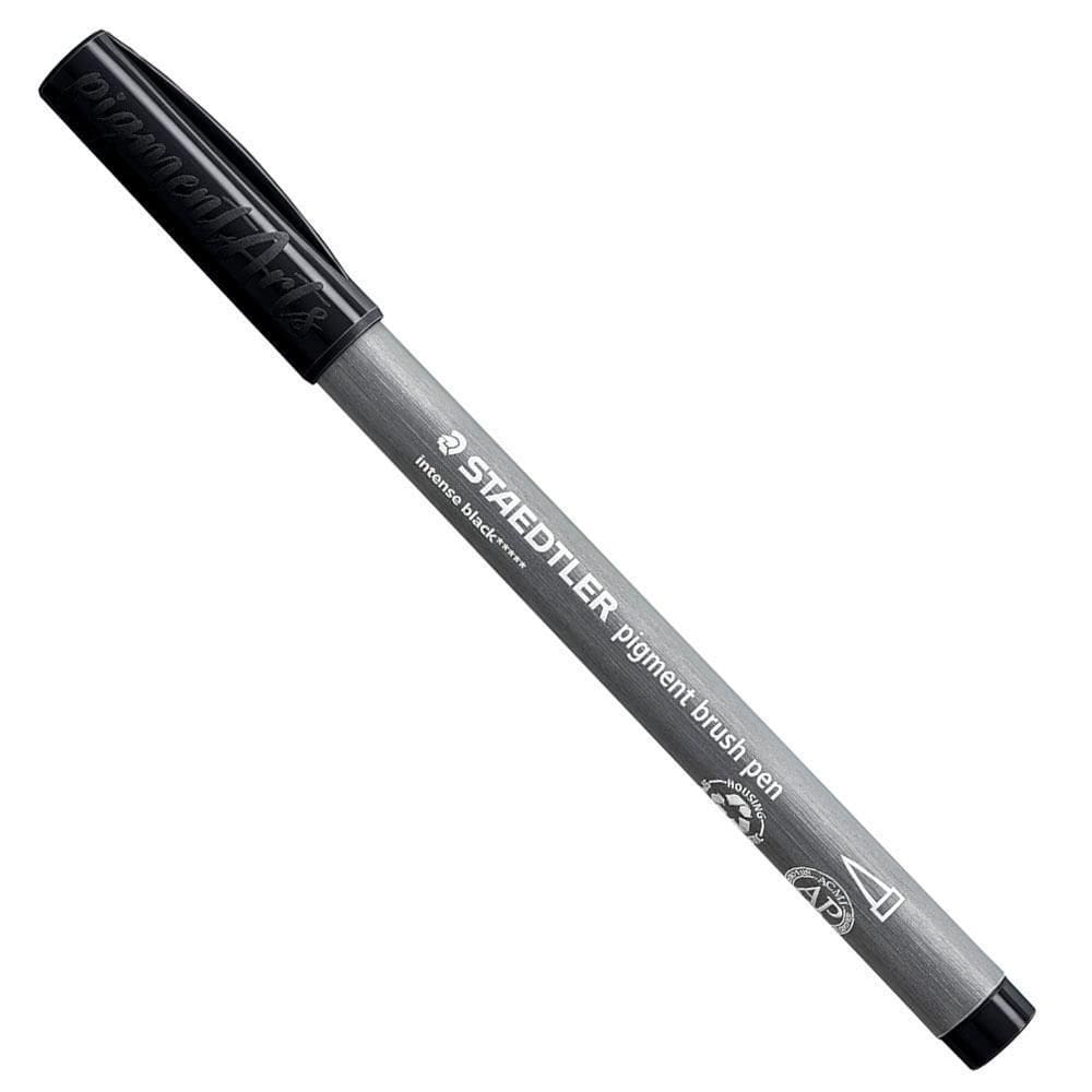 Marcador Pigment Soft Blush Pen Intense Black Staedtler