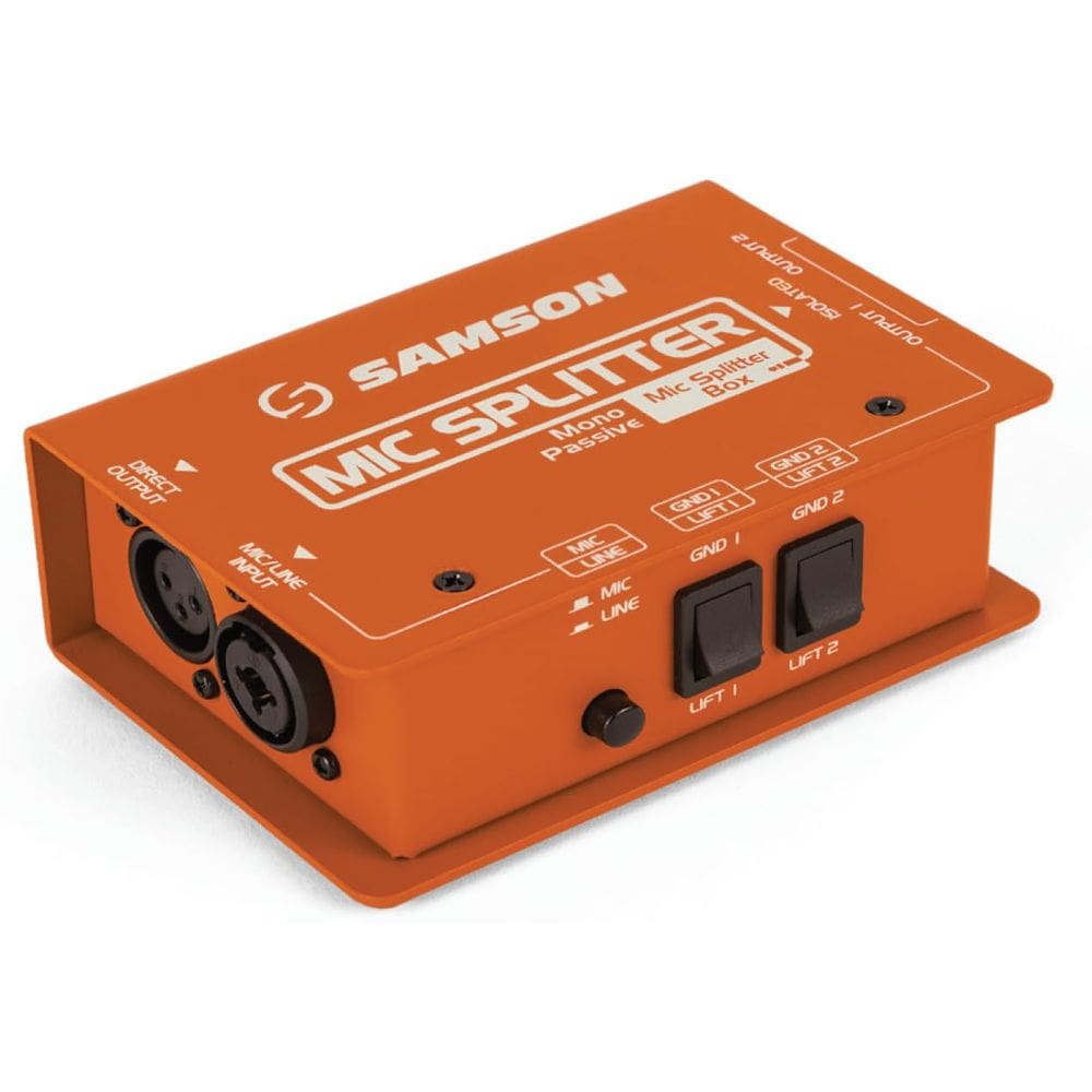 Caixa divisora de microfone Samson Mic Splitter Box