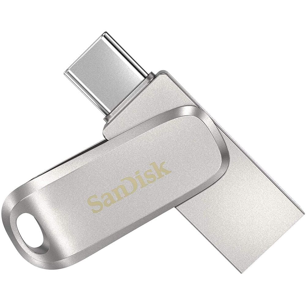 Unidade Flash USB SanDisk Ultra Dual Drive Luxe 32GB Prateada