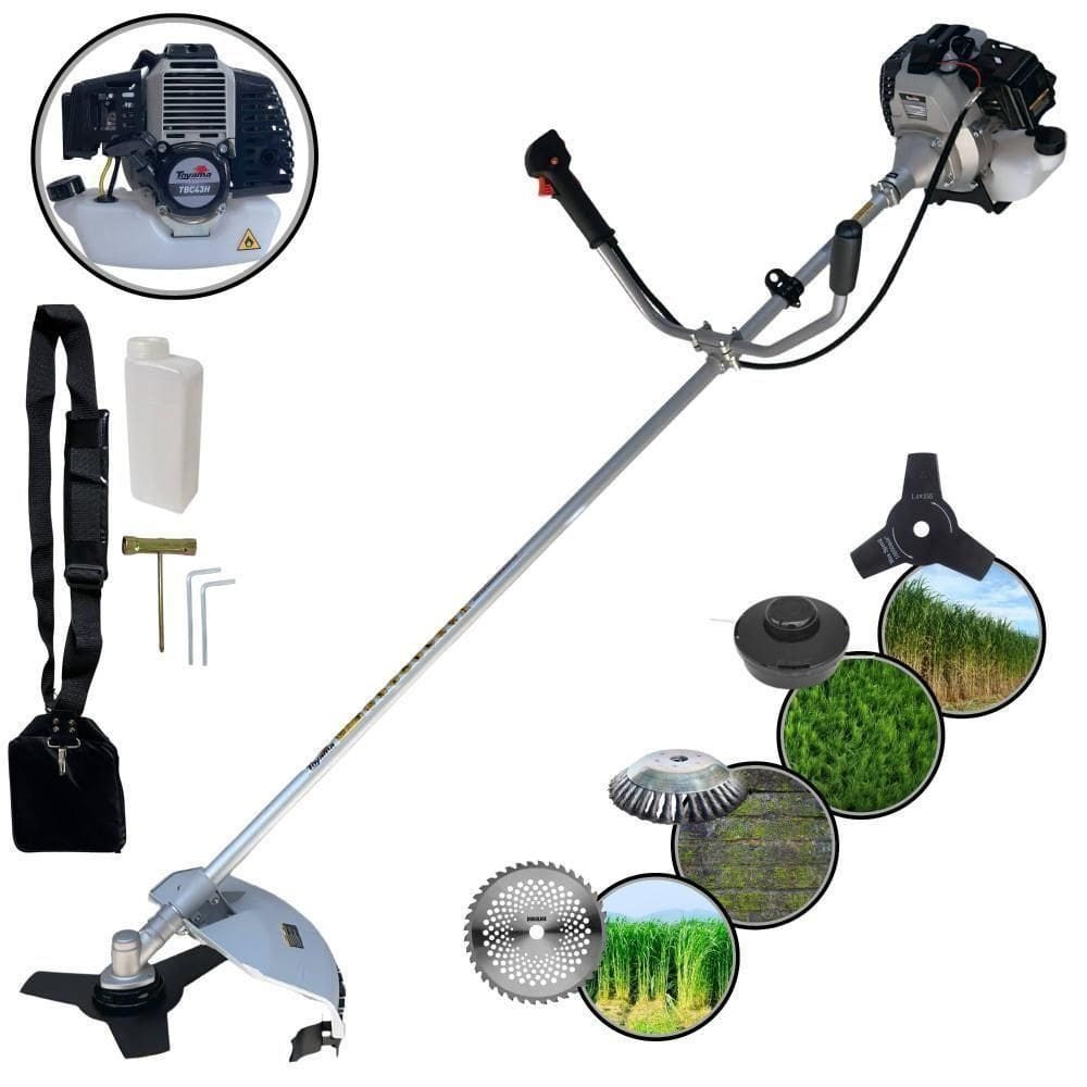 Roçadeira 43cc 1,7hp Tbc43h Toyama Com 4 Opções De Corte