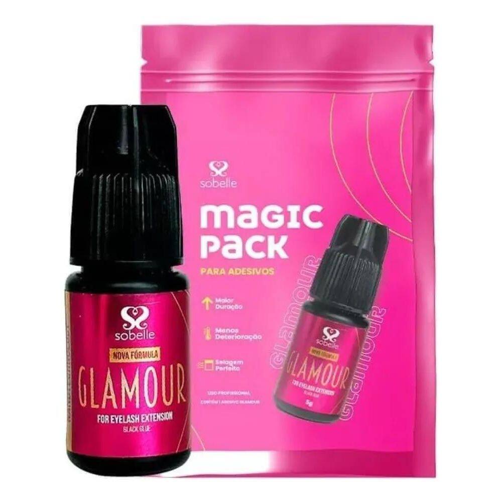 2X Cola Glamour Sobelle 3Ml Cor Preto